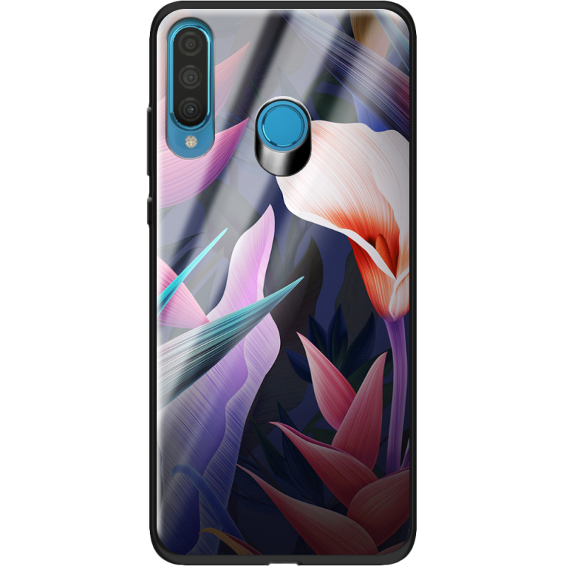 Защитный чехол BoxFace Glossy Panel Huawei P30 Lite Calla Flower