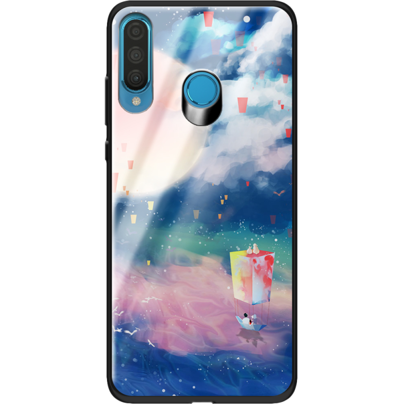 Защитный чехол BoxFace Glossy Panel Huawei P30 Lite Dreamy Clouds