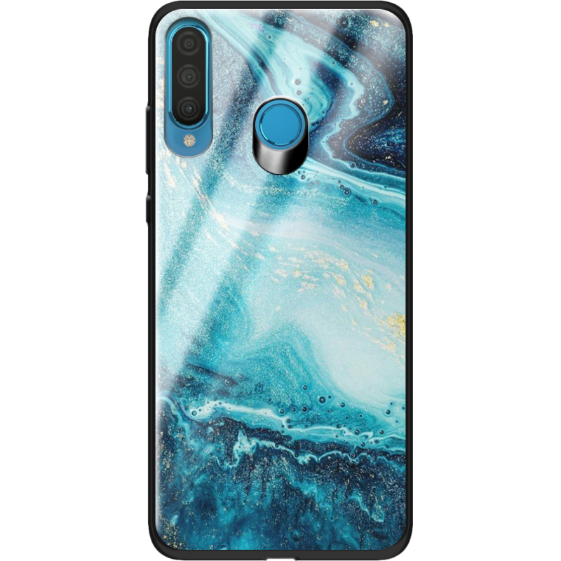 Защитный чехол BoxFace Glossy Panel Huawei P30 Lite Blue Marble