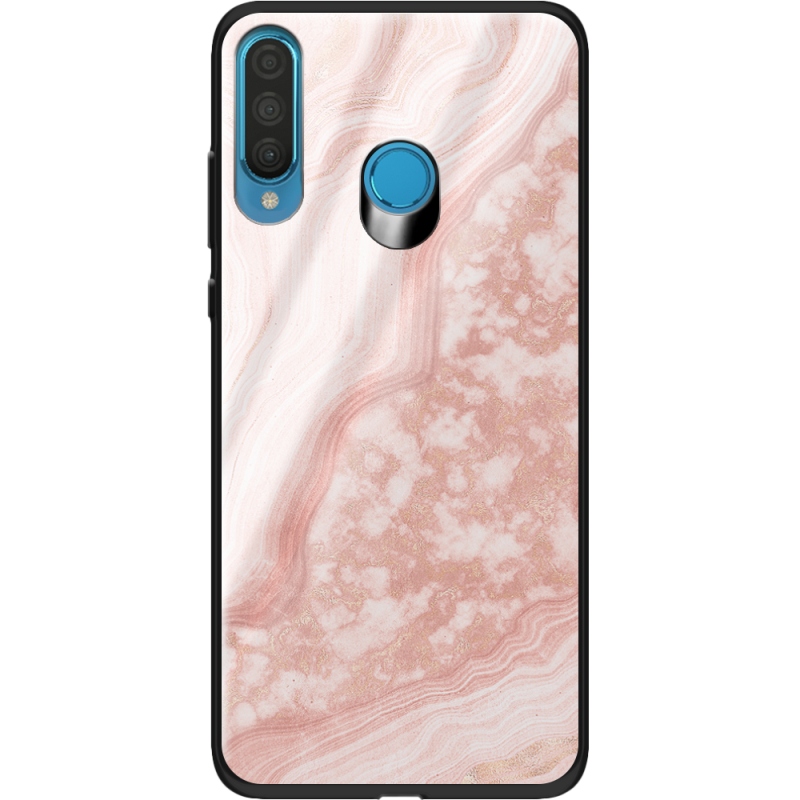 Защитный чехол BoxFace Glossy Panel Huawei P30 Lite Pink Marble