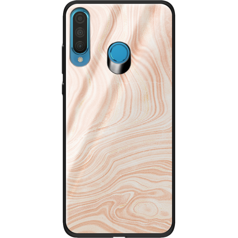 Защитный чехол BoxFace Glossy Panel Huawei P30 Lite Delicate Marble