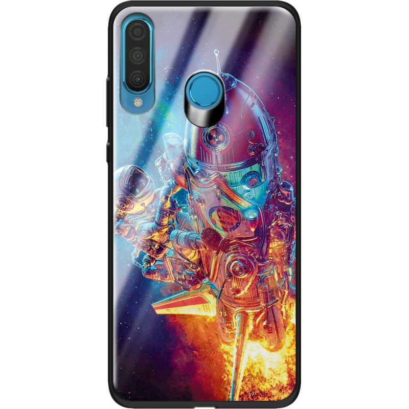 Защитный чехол BoxFace Glossy Panel Huawei P30 Lite Astronaut in Space