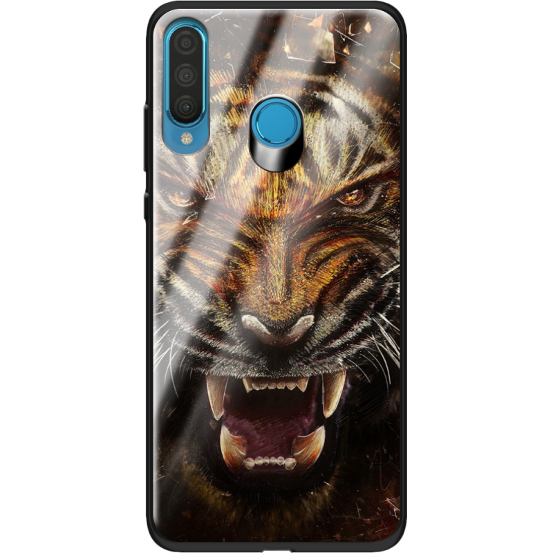 Защитный чехол BoxFace Glossy Panel Huawei P30 Lite Tiger