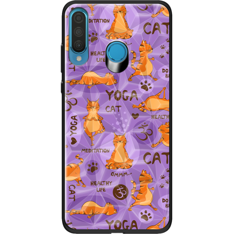 Чехол Prizma Uprint Huawei P30 Lite Yoga Cat