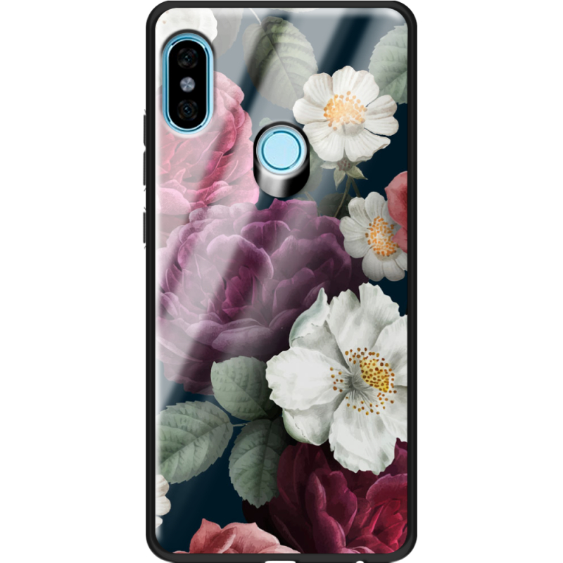 Защитный чехол BoxFace Glossy Panel Xiaomi Redmi Note 5 / Note 5 Pro Peonies