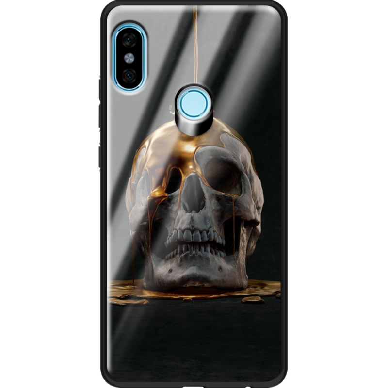 Защитный чехол BoxFace Glossy Panel Xiaomi Redmi Note 5 / Note 5 Pro Gold Skull