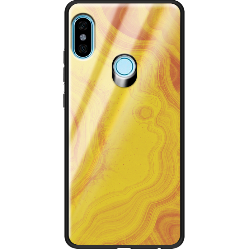 Защитный чехол BoxFace Glossy Panel Xiaomi Redmi Note 5 / Note 5 Pro Yellow Marble