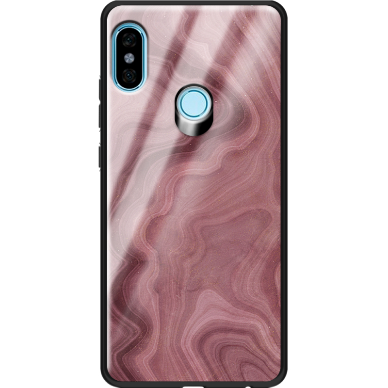 Защитный чехол BoxFace Glossy Panel Xiaomi Redmi Note 5 / Note 5 Pro DarkRed Marble