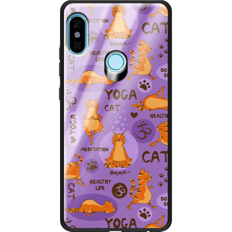 Защитный чехол BoxFace Glossy Panel Xiaomi Redmi Note 5 / Note 5 Pro Yoga Cat