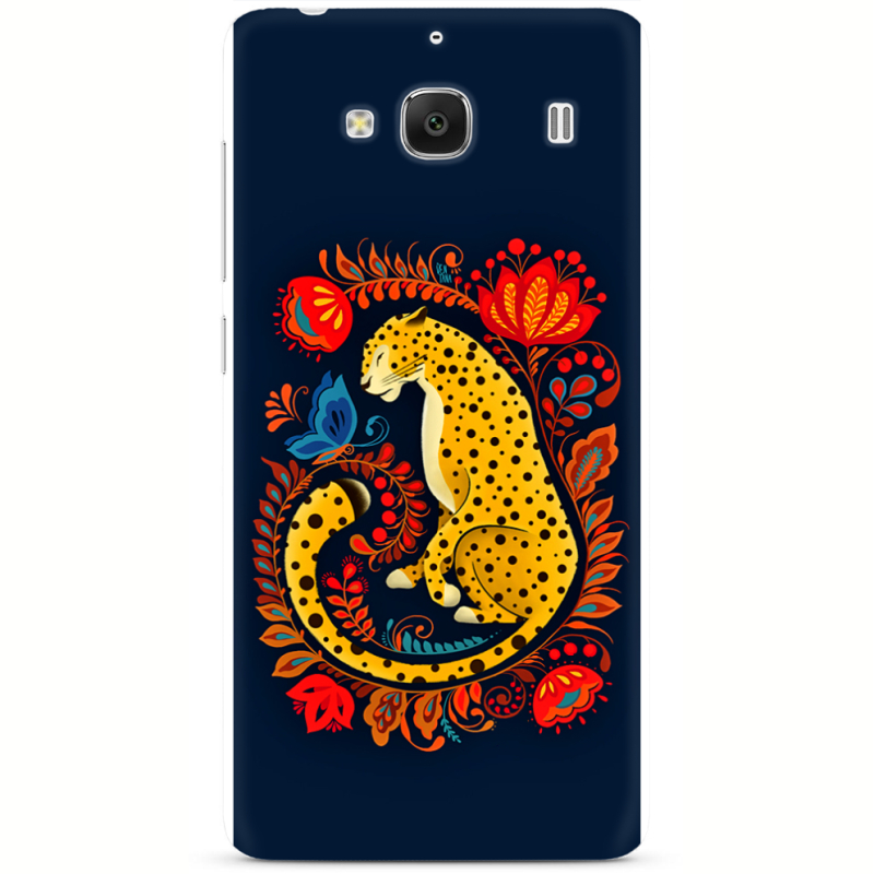 Чехол Uprint Xiaomi Redmi 2 Petrykivka Leopard