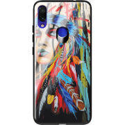 Защитный чехол BoxFace Glossy Panel Xiaomi Redmi Note 7 Feather Girl