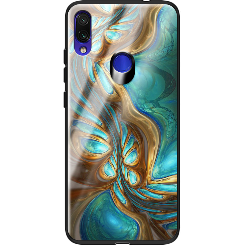 Защитный чехол BoxFace Glossy Panel Xiaomi Redmi Note 7 Blue Abstraction