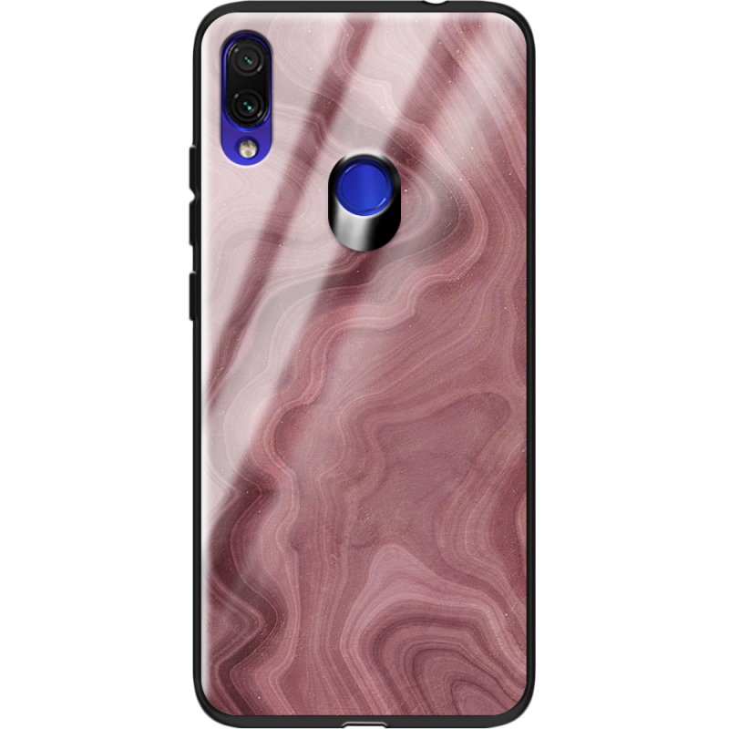 Защитный чехол BoxFace Glossy Panel Xiaomi Redmi Note 7 DarkRed Marble