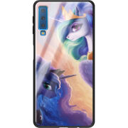 Защитный чехол BoxFace Glossy Panel Samsung Galaxy A7 2018 My Little Pony Rarity  Princess Luna