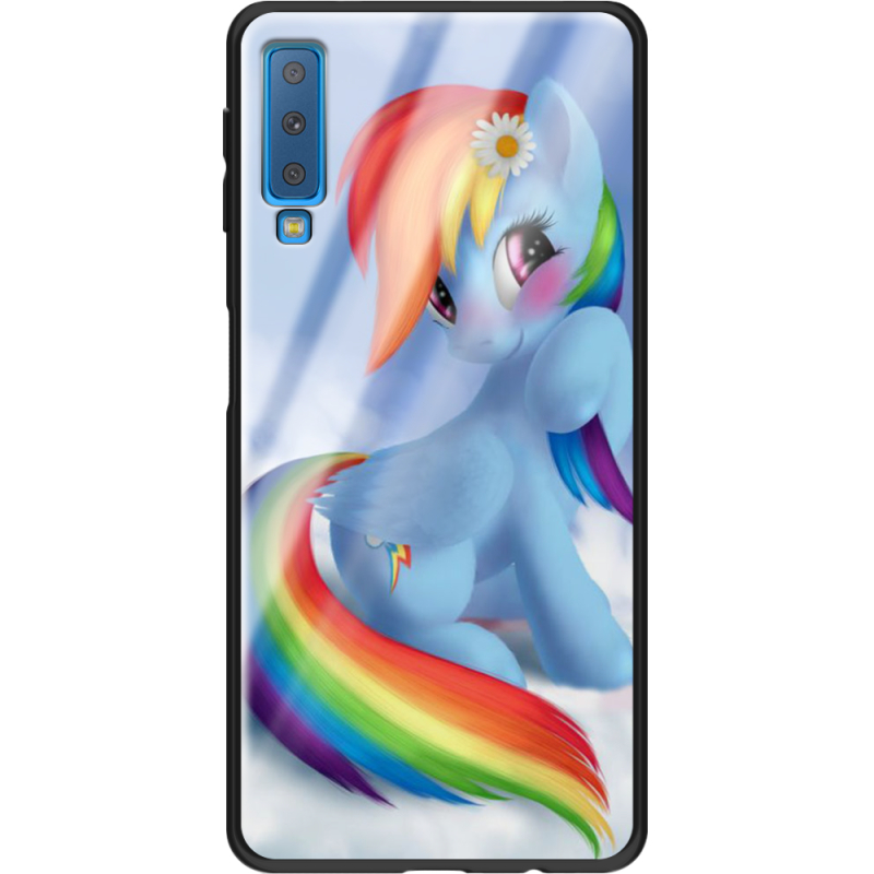 Защитный чехол BoxFace Glossy Panel Samsung Galaxy A7 2018 My Little Pony Rainbow Dash