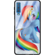 Защитный чехол BoxFace Glossy Panel Samsung Galaxy A7 2018 My Little Pony Rainbow Dash