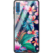 Защитный чехол BoxFace Glossy Panel Samsung Galaxy A7 2018 Exotic Flowers