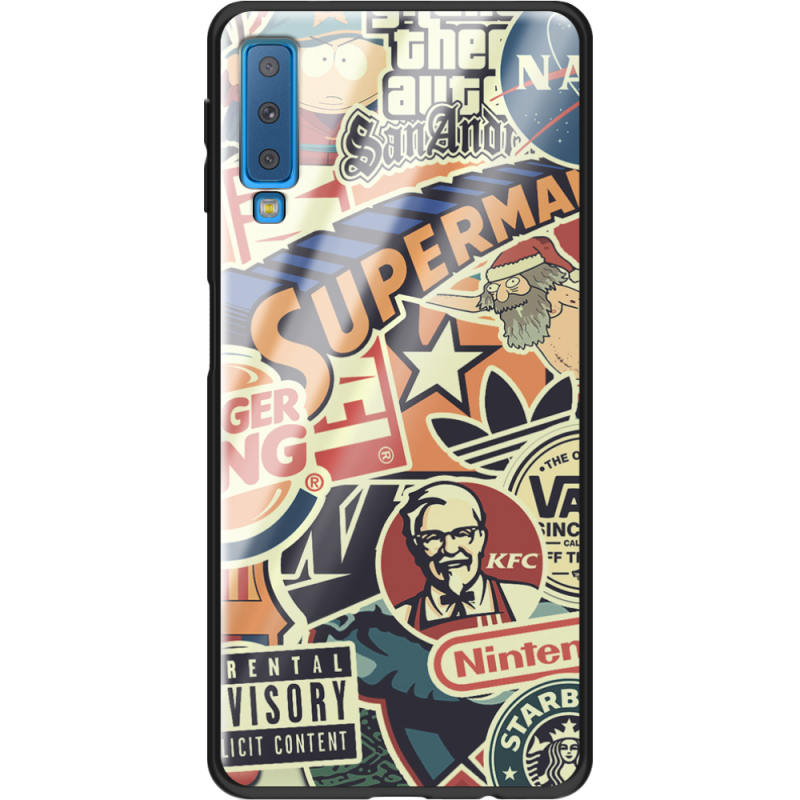 Защитный чехол BoxFace Glossy Panel Samsung Galaxy A7 2018 