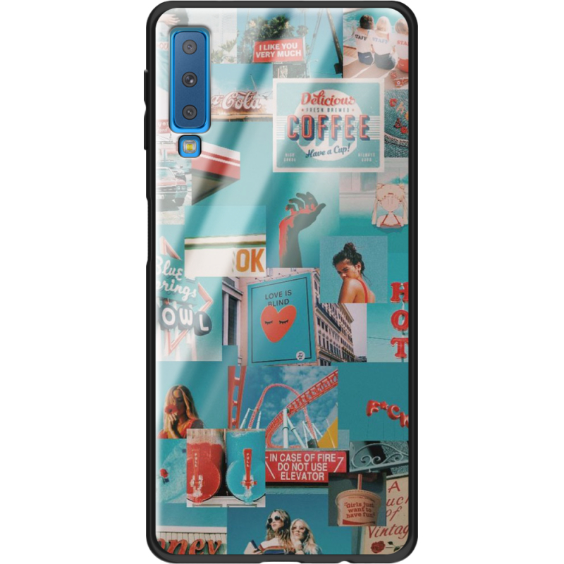 Защитный чехол BoxFace Glossy Panel Samsung Galaxy A7 2018 