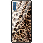 Защитный чехол BoxFace Glossy Panel Samsung Galaxy A7 2018 Leopard Fur