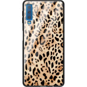 Защитный чехол BoxFace Glossy Panel Samsung Galaxy A7 2018 Leopard Print