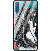 Защитный чехол BoxFace Glossy Panel Samsung Galaxy A7 2018 Indian Girl