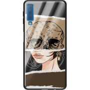 Защитный чехол BoxFace Glossy Panel Samsung Galaxy A7 2018 Skull-Girl