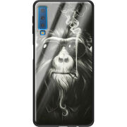 Защитный чехол BoxFace Glossy Panel Samsung Galaxy A7 2018 Smokey Monkey
