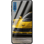 Защитный чехол BoxFace Glossy Panel Samsung Galaxy A7 2018 Corvette Z06