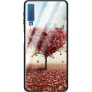 Защитный чехол BoxFace Glossy Panel Samsung Galaxy A7 2018 Tree of Love