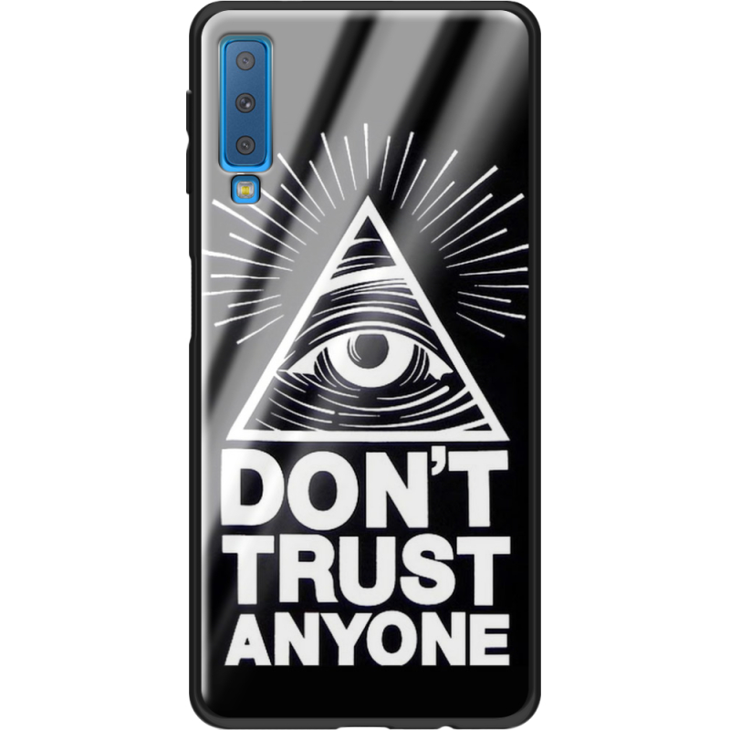 Защитный чехол BoxFace Glossy Panel Samsung Galaxy A7 2018 Dont Trust Anyone