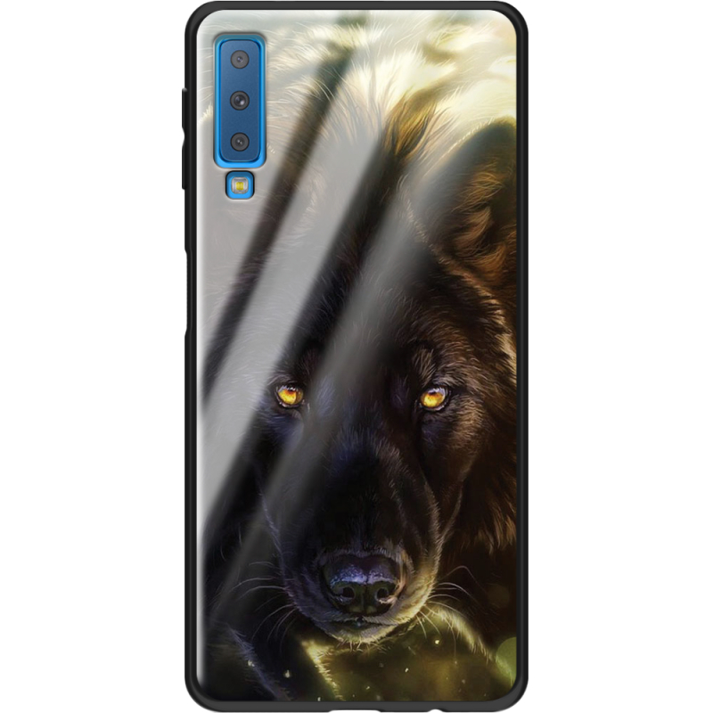 Защитный чехол BoxFace Glossy Panel Samsung Galaxy A7 2018 The Animal