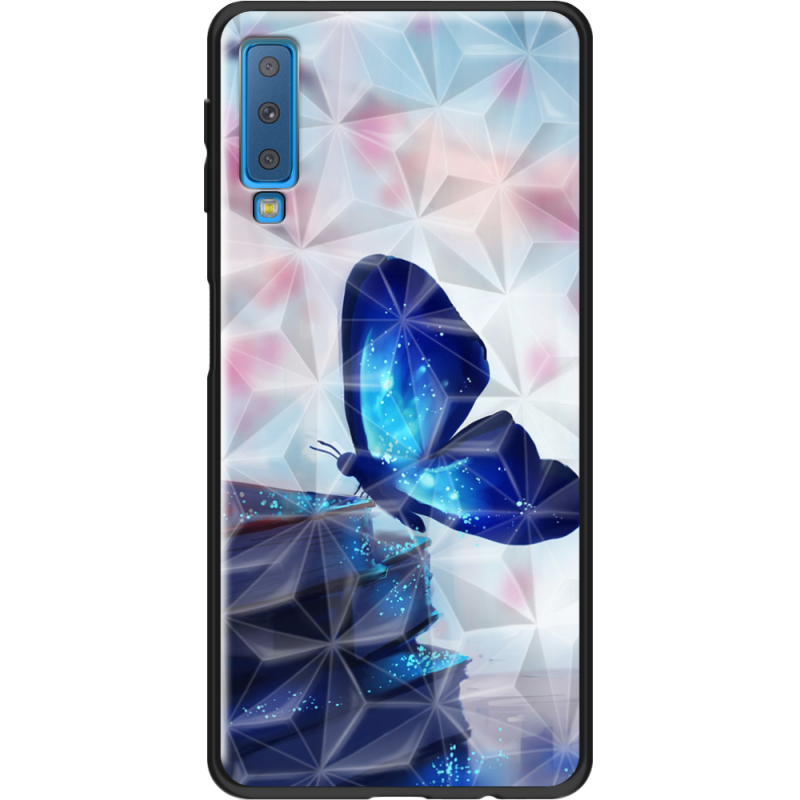 Чехол Prizma Uprint Samsung A750 Galaxy A7 2018 Blue Butterfly