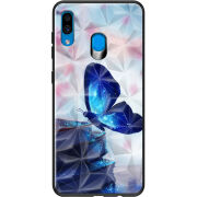 Чехол Prizma Uprint Samsung A305 Galaxy A30 Blue Butterfly