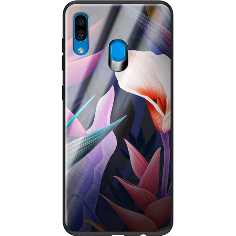 Защитный чехол BoxFace Glossy Panel Samsung Galaxy A30 Calla Flower