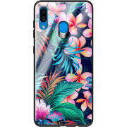 Защитный чехол BoxFace Glossy Panel Samsung Galaxy A30 Exotic Flowers