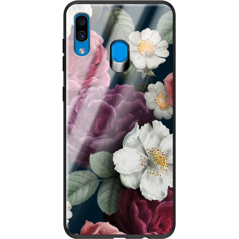 Защитный чехол BoxFace Glossy Panel Samsung Galaxy A30 Peonies