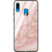 Защитный чехол BoxFace Glossy Panel Samsung Galaxy A30 Pink Marble