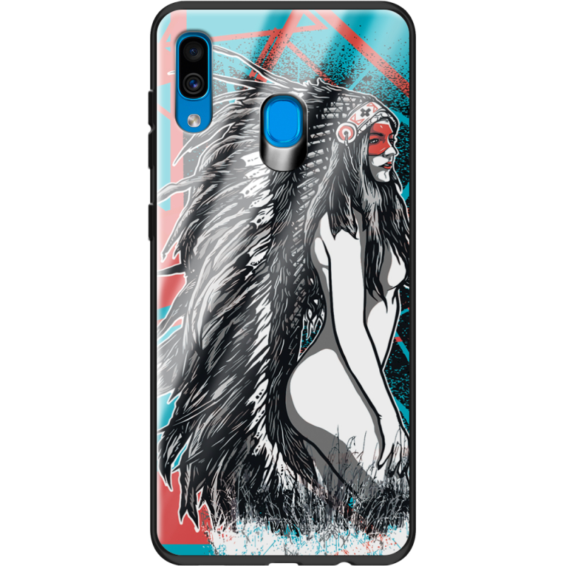 Защитный чехол BoxFace Glossy Panel Samsung Galaxy A30 Indian Girl