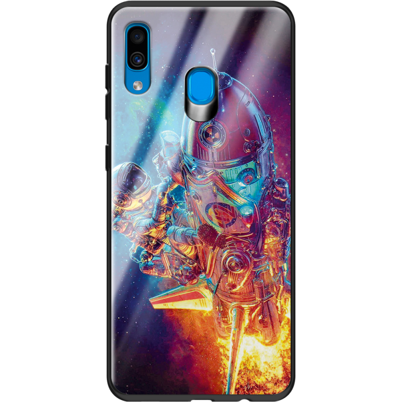 Защитный чехол BoxFace Glossy Panel Samsung Galaxy A30 Astronaut in Space