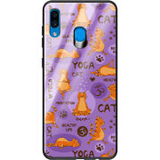 Защитный чехол BoxFace Glossy Panel Samsung Galaxy A30 Yoga Cat