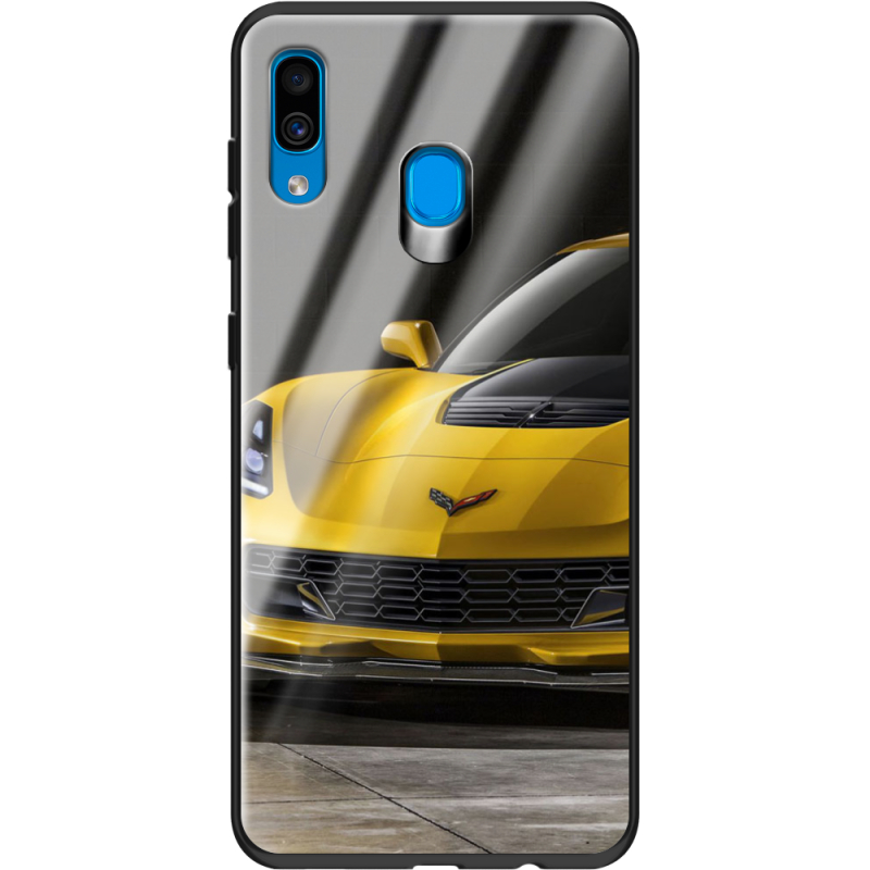 Защитный чехол BoxFace Glossy Panel Samsung Galaxy A30 Corvette Z06