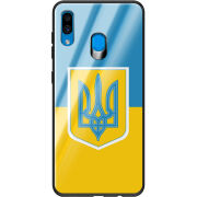 Защитный чехол BoxFace Glossy Panel Samsung Galaxy A30 Герб України