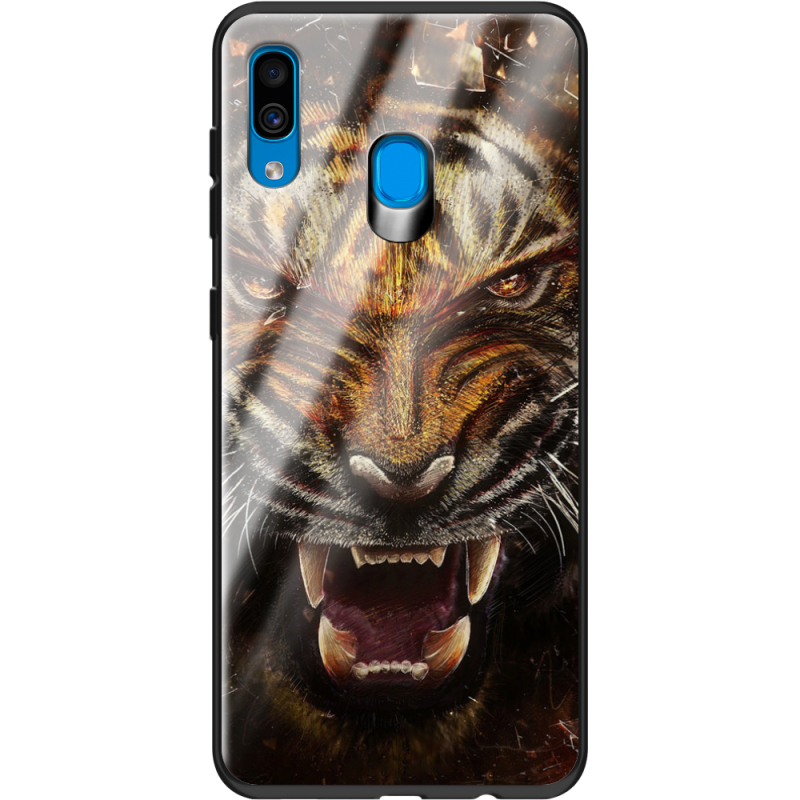 Защитный чехол BoxFace Glossy Panel Samsung Galaxy A30 Tiger