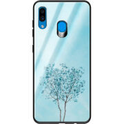 Защитный чехол BoxFace Glossy Panel Samsung Galaxy A30 Blue Tree