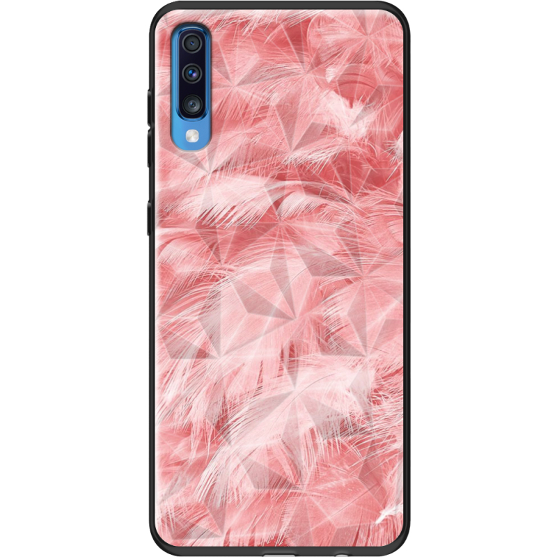 Чехол Prizma Uprint Samsung A705 Galaxy A70 Pink Feathers