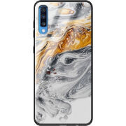 Защитный чехол BoxFace Glossy Panel Samsung Galaxy A70 Gold With Silver