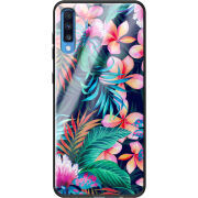 Защитный чехол BoxFace Glossy Panel Samsung Galaxy A70 Exotic Flowers
