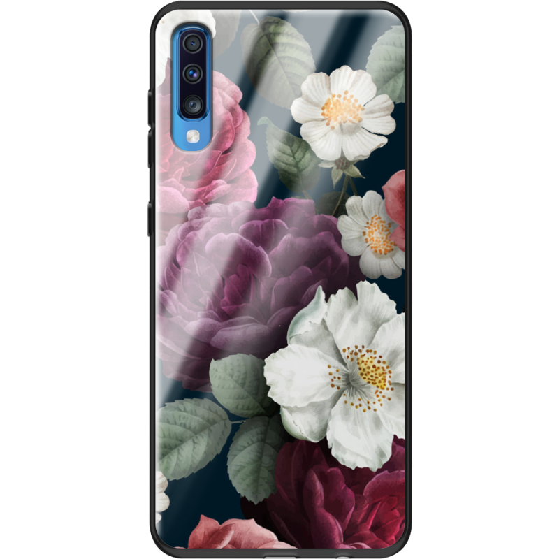 Защитный чехол BoxFace Glossy Panel Samsung Galaxy A70 Peonies