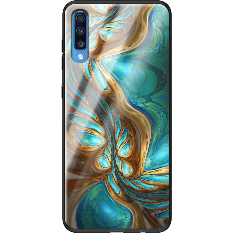 Защитный чехол BoxFace Glossy Panel Samsung Galaxy A70 Blue Abstraction